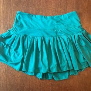 Goldhinge teal green skirt
